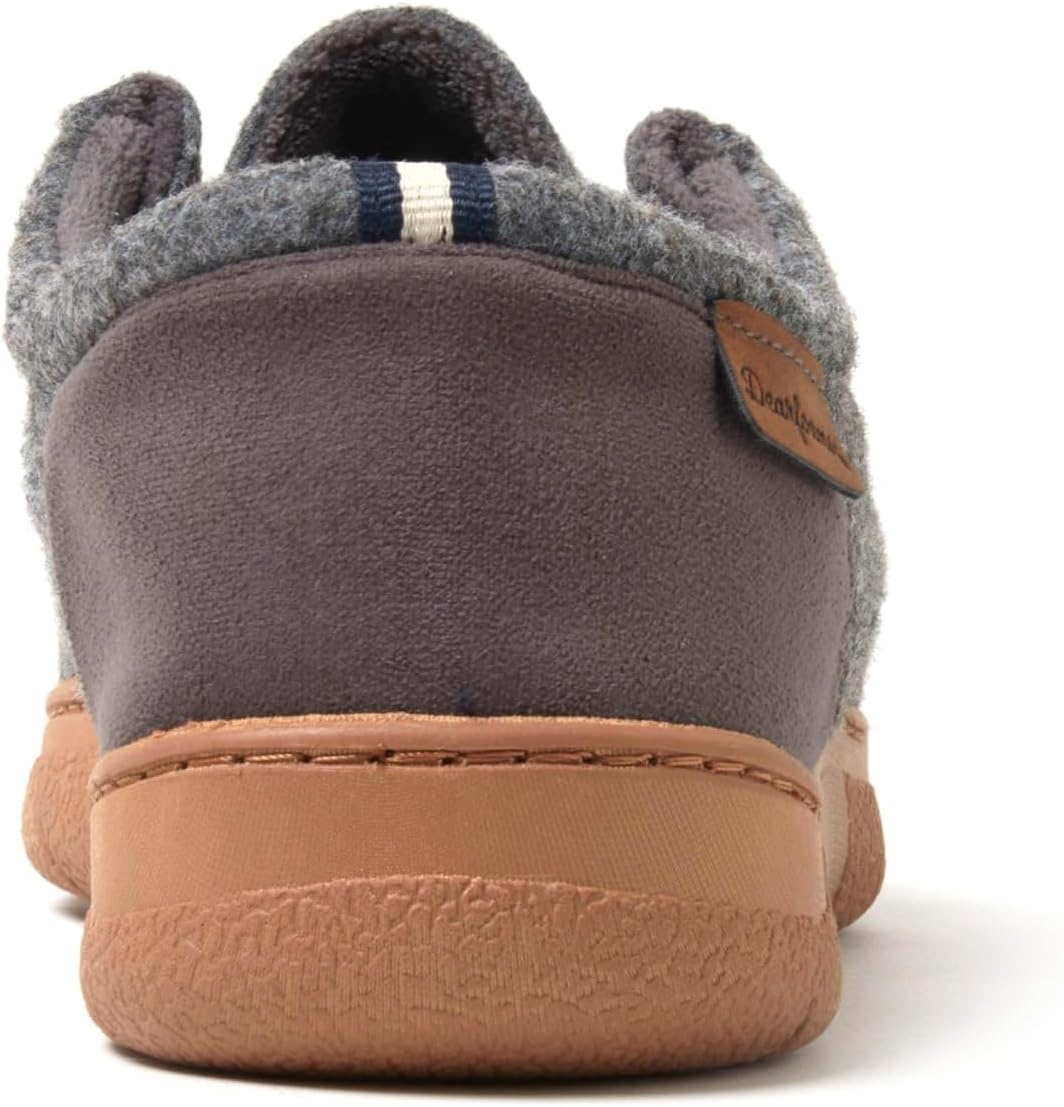 image:imageDearfoams Mens Bennett IndoorOutdoor Memory Foam Comfort Chukka BootDark Heather Grey