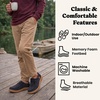 Dearfoams Men’s Bennett Indoor/Outdoor Memory Foam Comfort Chukka Boot(Black)