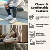 Dearfoams Men’s Bennett Indoor/Outdoor Memory Foam Comfort Chukka Boot(Dark Oyster)