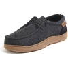 Dearfoams Men’s Bennett Indoor/Outdoor Memory Foam Comfort Chukka Boot(Black)