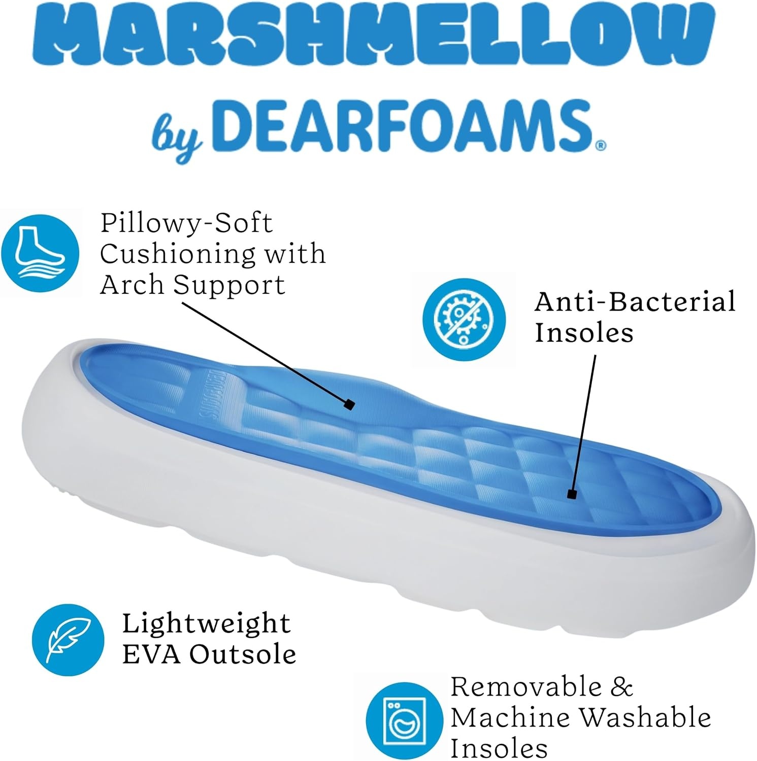 image:imageDearfoams Mens Marshmellow Warmthlined Waterrepellent ClogsBlack