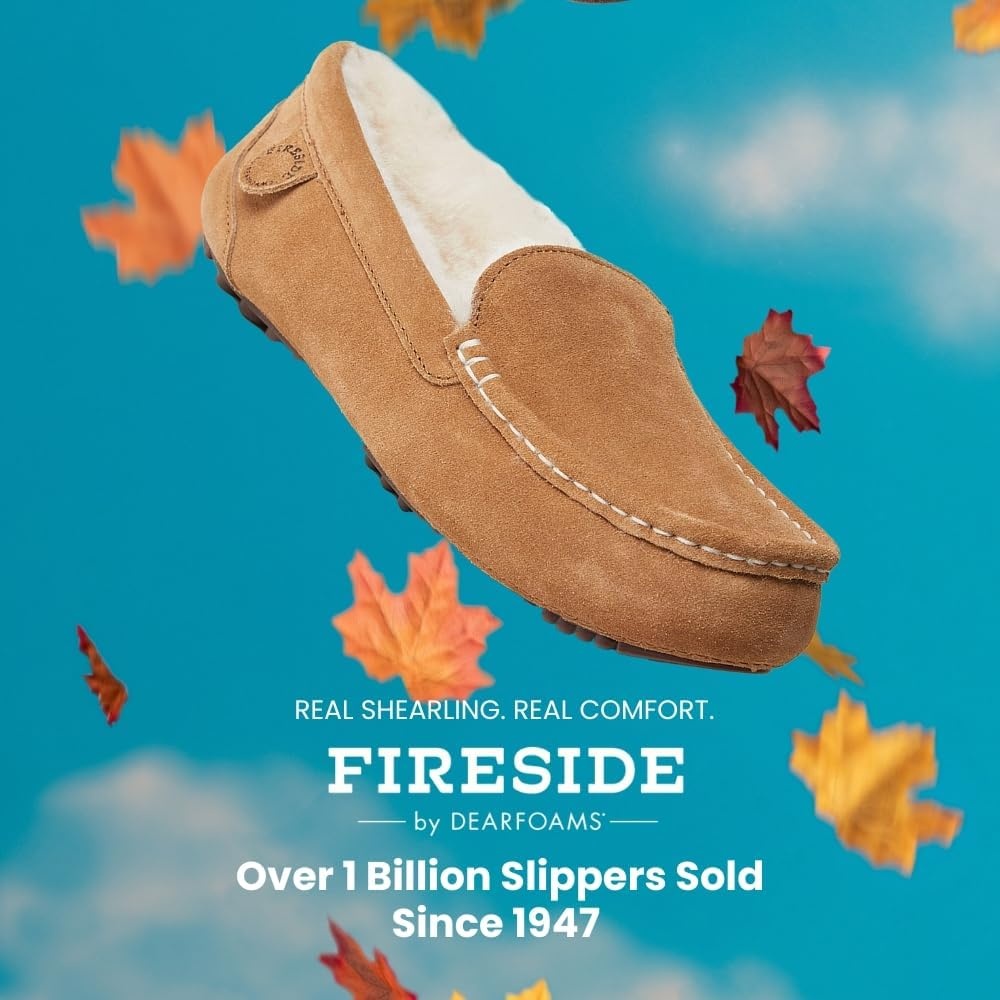 image:imageFireside by Dearfoams mens Melbourne Slipper Chestnut 9 US