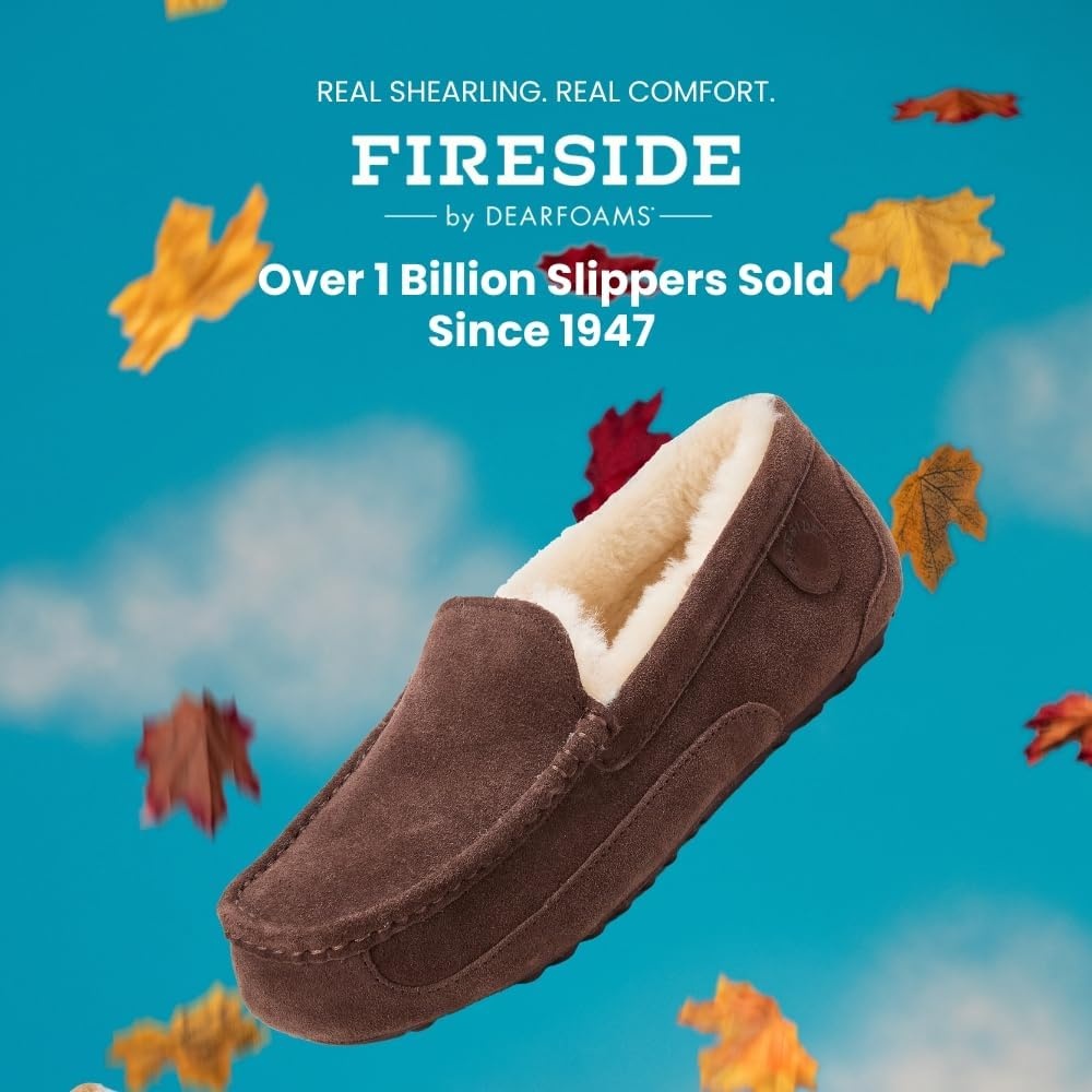 image:imageFireside by Dearfoams mens Melbourne Slipper Coffee 9 US