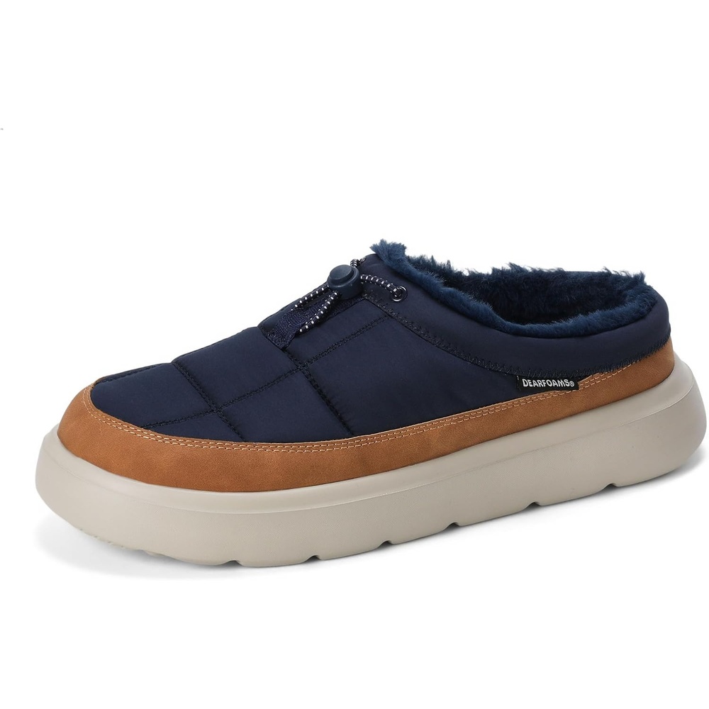 image:imageDearfoams Mens Marshmellow Warmthlined Waterrepellent ClogsNavy