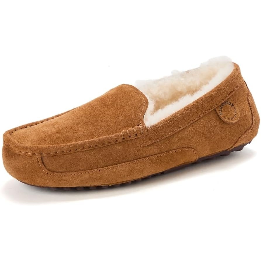 image:imageFireside by Dearfoams mens Melbourne Slipper Chestnut 9 US