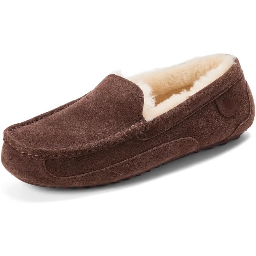 image:imageFireside by Dearfoams mens Melbourne Slipper Coffee 10 Wide US