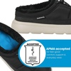 Dearfoams Men’s Marshmellow Warmth-lined Water-repellent Clogs(Black)