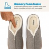 Dearfoams mens Slippers Indoor House Shoes With Memory Foam – Aldan Clog Slipper(Fossil)