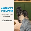 Dearfoams mens Slippers Indoor House Shoes With Memory Foam – Aldan Clog Slipper(Grey Plaid)