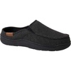 Dearfoams Men’s Indoor/Outdoor Breathable Memory Foam Clog Slippers in Black 9-10 Medium