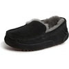 Fireside by Dearfoams Men’s Moccasin Slipper, BLACK, 10 W US