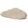 Dearfoams womens Bailey Plush Furry Scuff Slipper(Latte)