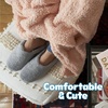Dearfoams womens Bailey Plush Furry Scuff Slipper(Sleet)