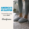 Dearfoams womens Bailey Plush Furry Scuff Slipper(Sleet)