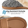 Dearfoams womens House Slipper With Memory Foam – Nicki Knit Scuff Indoor Shoes(Grey)
