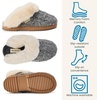 Dearfoams womens House Slipper With Memory Foam – Nicki Knit Scuff Indoor Shoes(Grey)