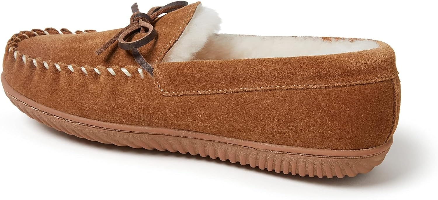 image:imageFireside by Dearfoams Alice Springs Genuine Shearling MoccasinChestnut