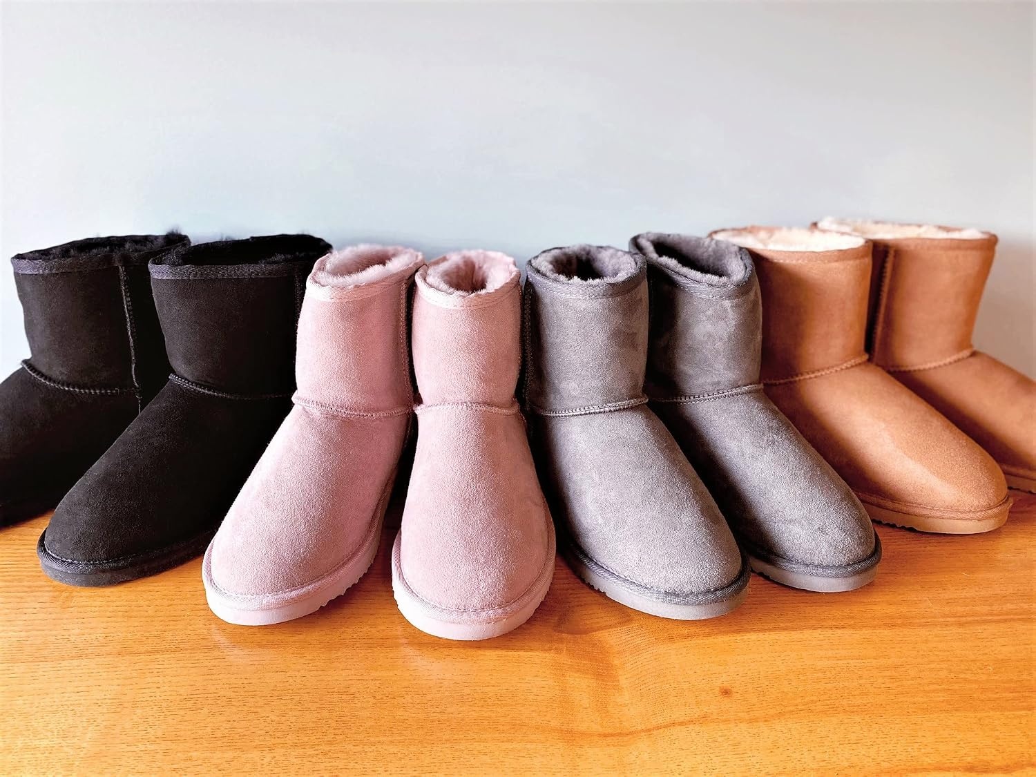 image:imageFireside by Dearfoams Womens Rosebery Genuine Shearling Water Resistant Boot Grey 9