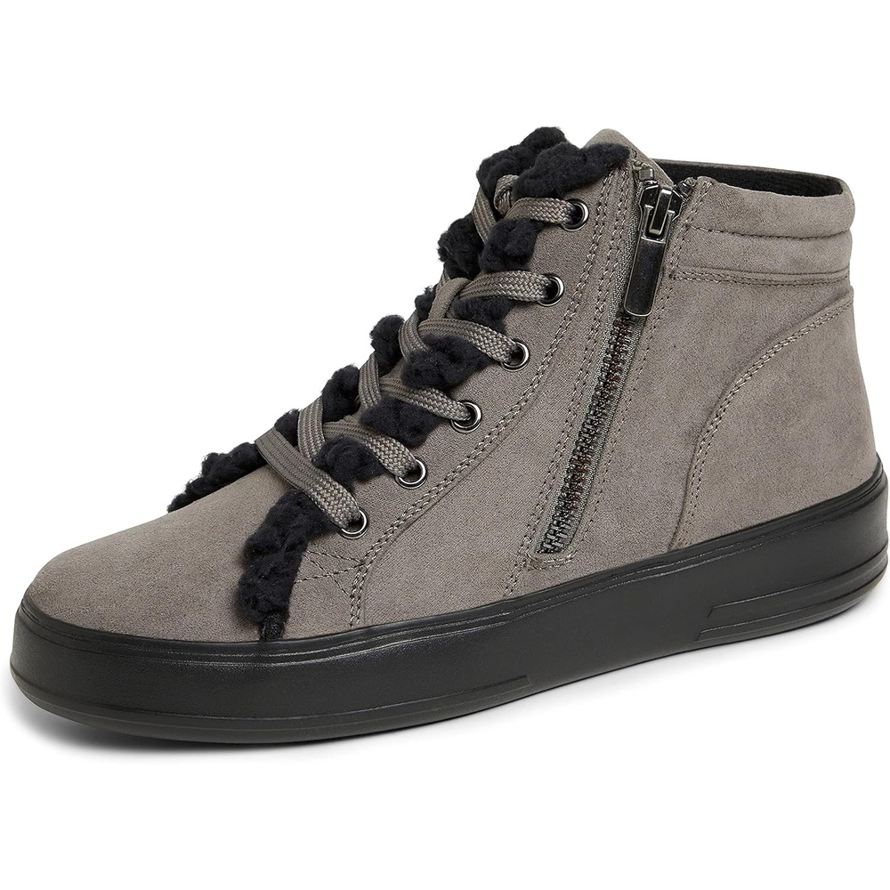image:imageDearfoams Womens Kinsley Sport Foam Outside Zip amp Lace BootieGrey