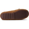 Dearfoams Kids’ Parker Genuine Shearling Indoor and Outdoor Moccasin(Chestnut)