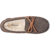 Dearfoams Kids’ Parker Genuine Shearling Indoor and Outdoor Moccasin(Grey)