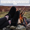 Dearfoams Riverland Genuine Shearling and Water-Resistant Micro Bootie Black 10 M