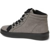 Dearfoams Women’s Kinsley Sport Foam Outside Zip & Lace Bootie(Grey)