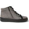 Dearfoams Women’s Kinsley Sport Foam Outside Zip & Lace Bootie(Grey)
