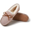 Fireside by Dearfoams Alice Springs Genuine Shearling Moccasin(Dusty Pink)