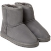 Fireside by Dearfoams Women’s Rosebery Genuine Shearling Water Resistant Boot, Grey, 8