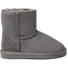 Fireside by Dearfoams Women’s Rosebery Genuine Shearling Water Resistant Boot, Grey, 9