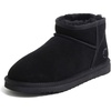 Dearfoams Riverland Genuine Shearling and Water-Resistant Micro Bootie Black 10 M