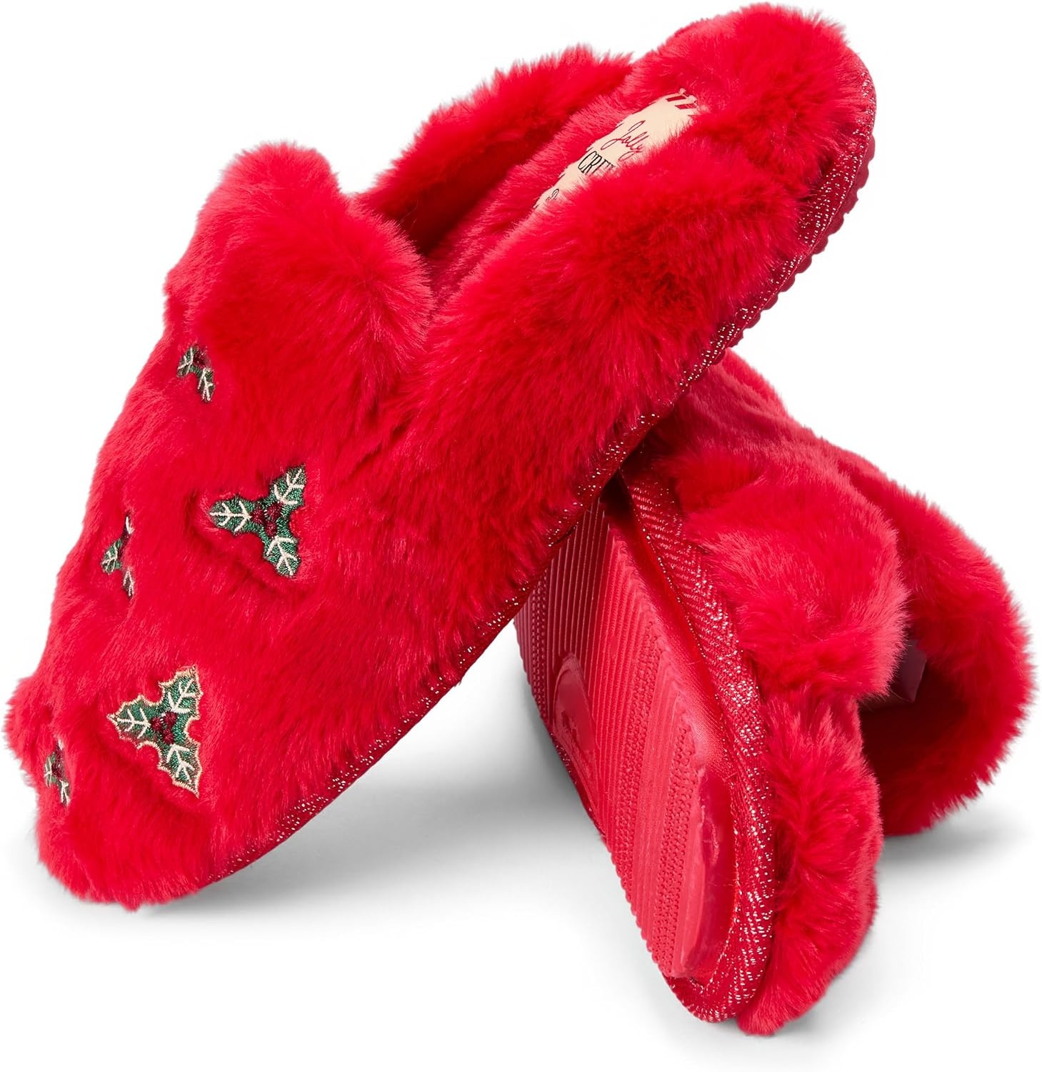 image:imageDearfoams Womens Novelty Gift Teddy Sherpa Scuff Slip On House ShoeCayenne