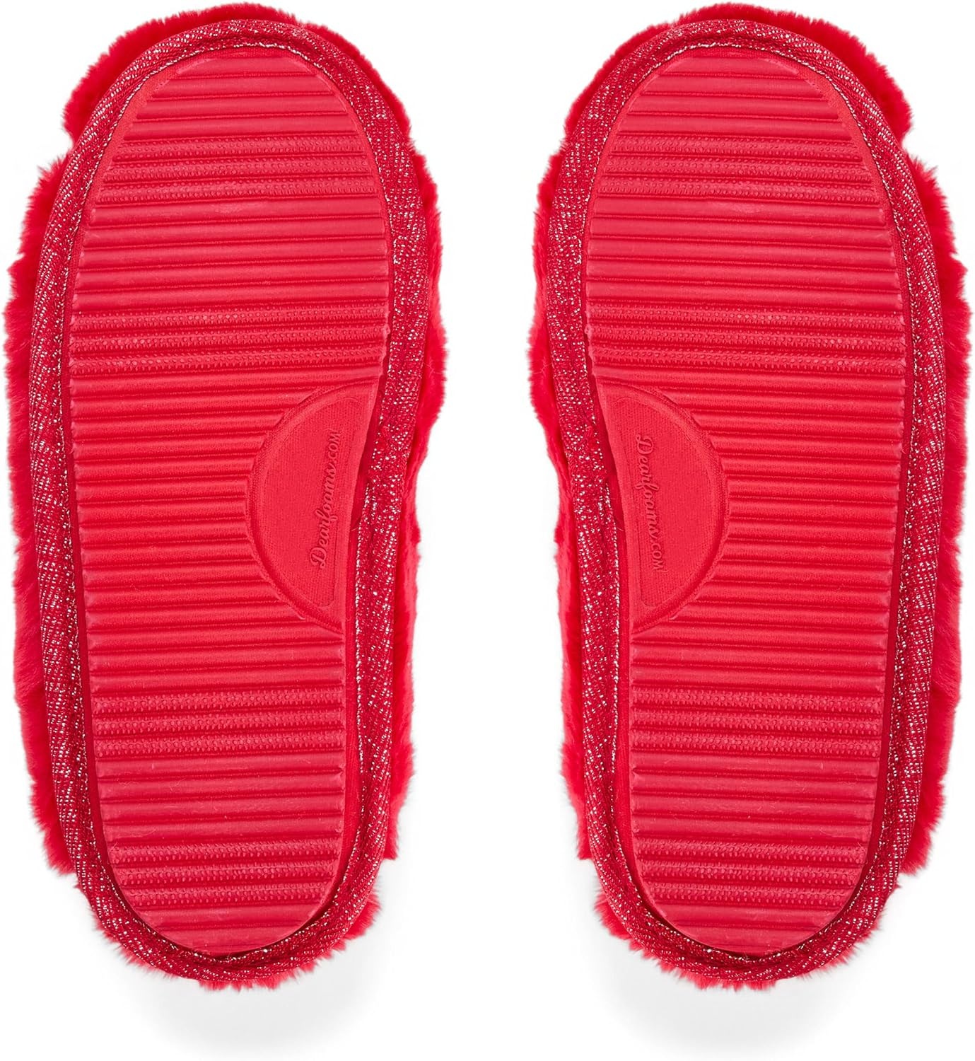 image:imageDearfoams Womens Novelty Gift Teddy Sherpa Scuff Slip On House ShoeCayenne