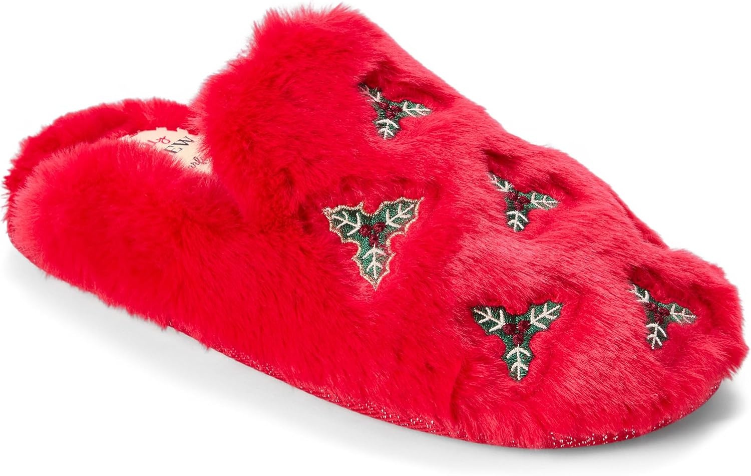 image:imageDearfoams Womens Novelty Gift Teddy Sherpa Scuff Slip On House ShoeCayenne