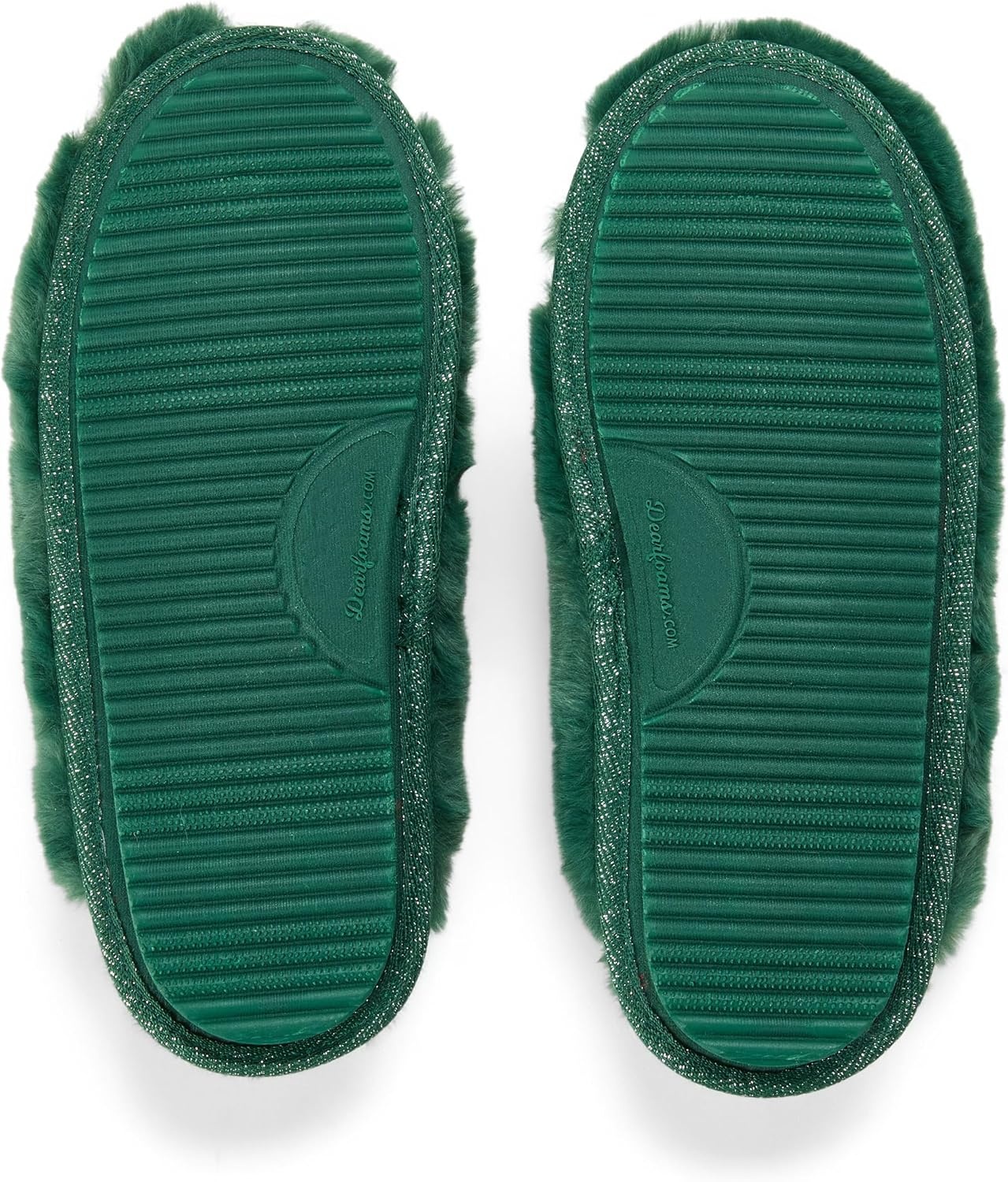 image:imageDearfoams Womens Novelty Gift Teddy Sherpa Scuff Slip On House ShoeSpruce