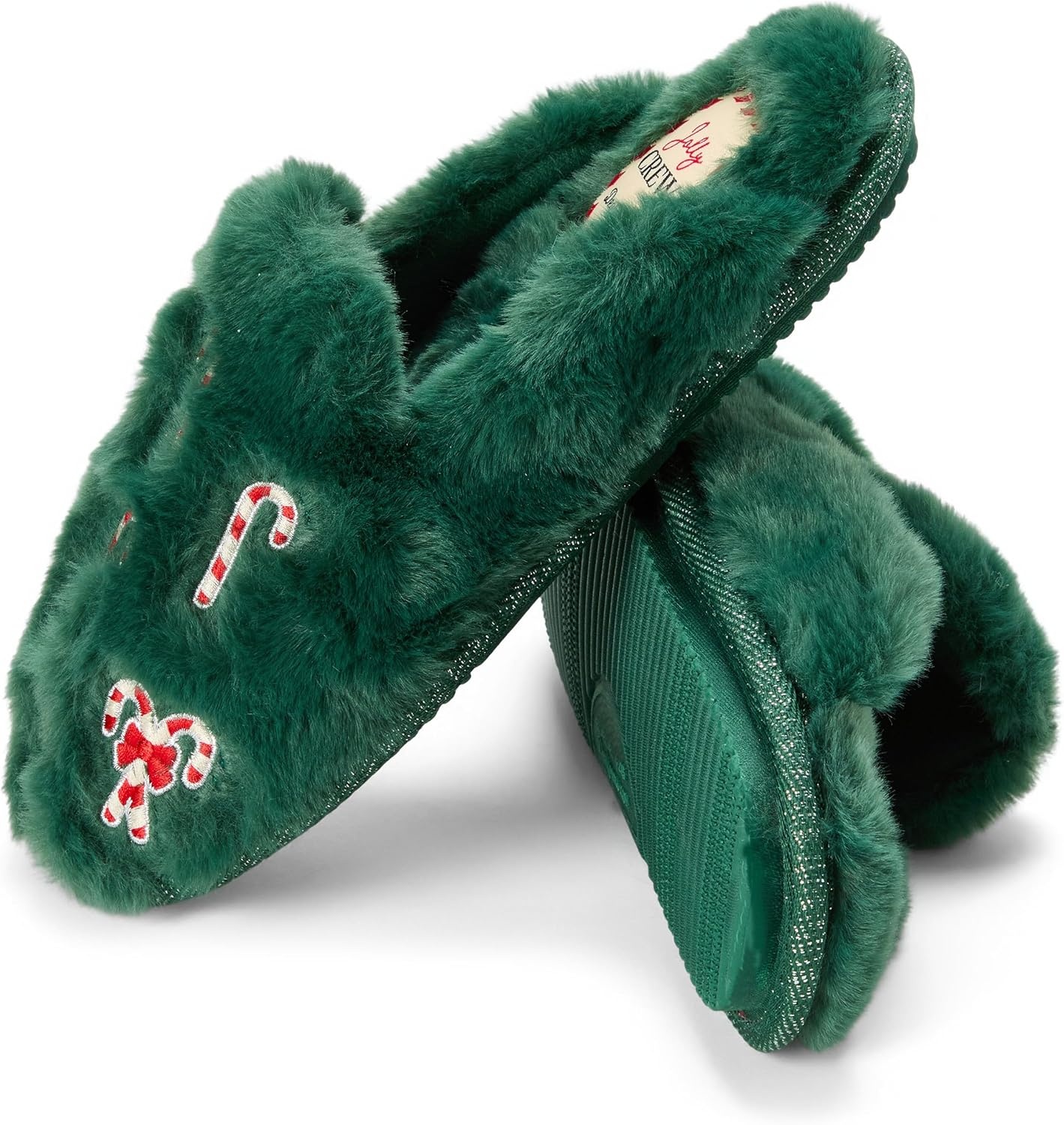 image:imageDearfoams Womens Novelty Gift Teddy Sherpa Scuff Slip On House ShoeSpruce