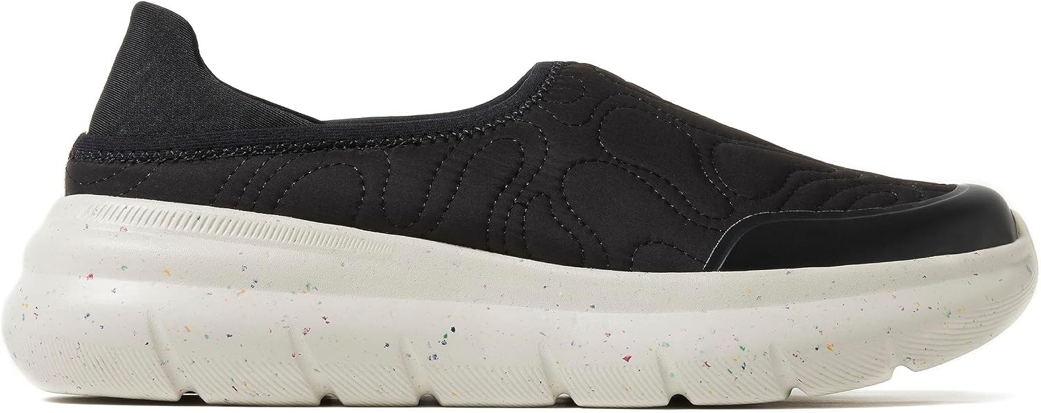 image:imageDearfoams Mens Knox Collapse Back Lightweight Slip on SneakerBlack