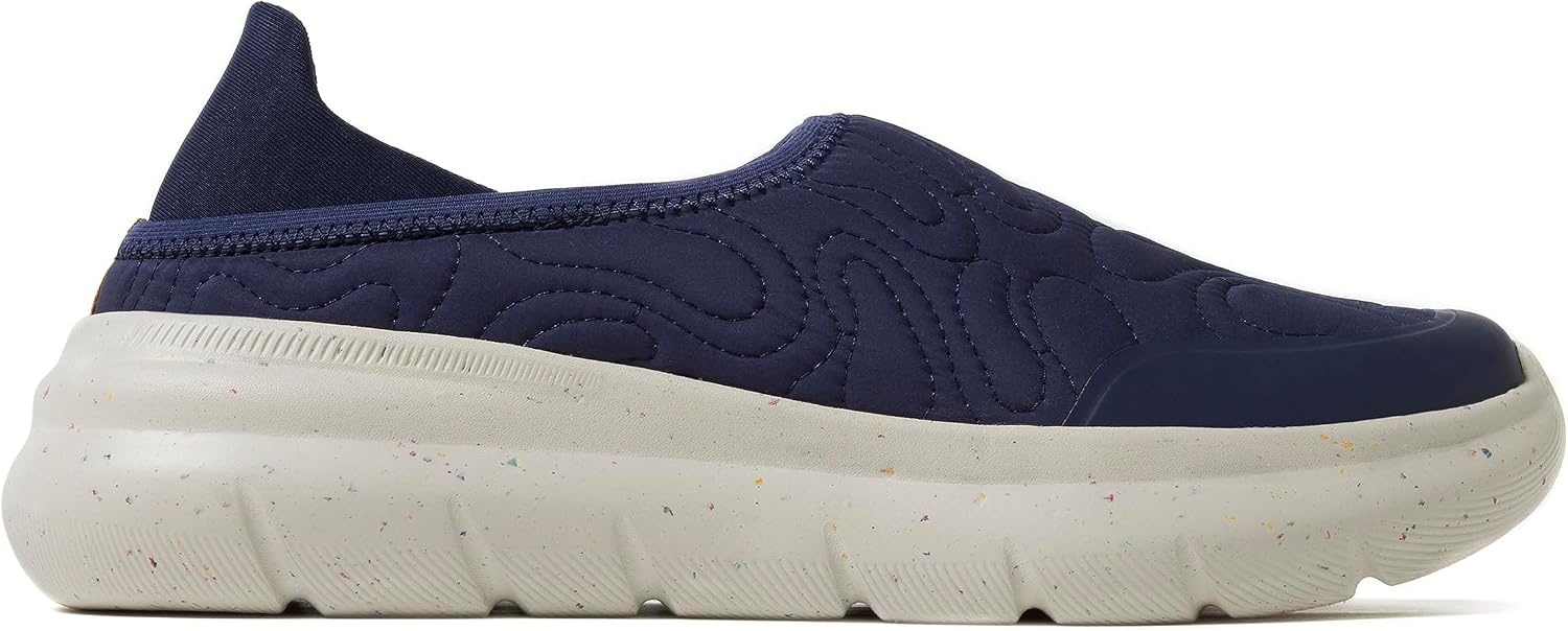 image:imageDearfoams Mens Knox Collapse Back Lightweight Slip on SneakerPeacoat