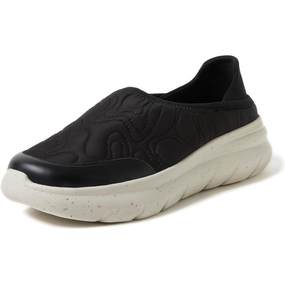 image:imageDearfoams Mens Knox Collapse Back Lightweight Slip on SneakerBlack