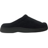 Dearfoams Men’s Microfiber Terry Clog with Memory Foam Slippers (Large, Black)