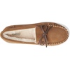 Dearfoams Men’s Nelson Bay Genuine Shearling Indoor/Outdoor Moccasin Slipper(Chestnut)