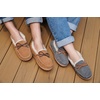 Dearfoams Men’s Nelson Bay Genuine Shearling Indoor/Outdoor Moccasin Slipper(Chestnut)