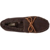 Dearfoams Men’s Nelson Bay Genuine Shearling Indoor/Outdoor Moccasin Slipper(Coffee)