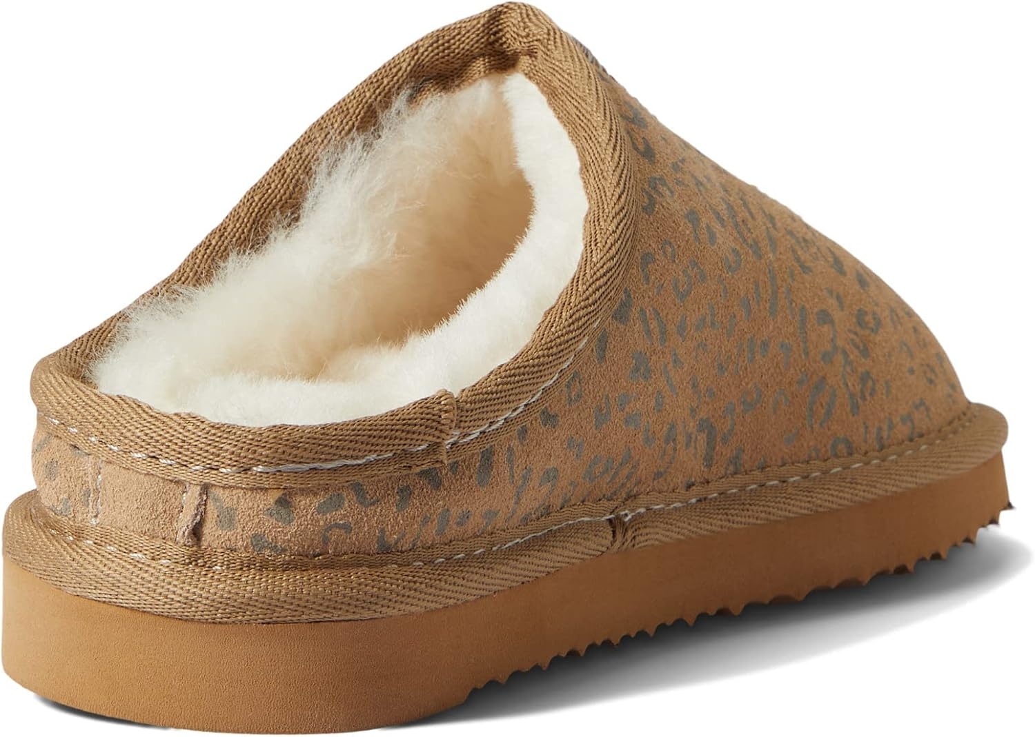 image:imageDearfoams Kids Dempsey Genuine Shearling IndoorOutdoor ClogLeopard