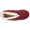 Dearfoams Women’s Heritage Warm Up Bootie(Cabernet Nylon)