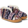 Dearfoams Women’s Heritage Warm Up Bootie(Navy Multi Teddy)