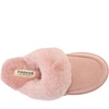 Dearfoams Women’s Melville Genuine Shearling Scuff(Dusty Pink)