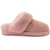 Dearfoams Women’s Melville Genuine Shearling Scuff(Dusty Pink)