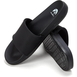 Dearfoams Men’s Planet a Men’s Regnr8 Solo Slide(Black)